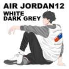 AIR JORDAN12 WHITE/DARK GREY